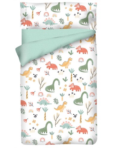 Funda nórdica "Algodón" Jurassic - 3 Piezas - 90 x 140 cm (130 x 180 cm)