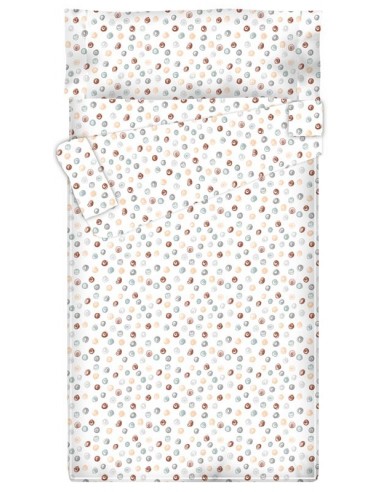 Saco nórdico Cremallera "Algodón" Nilo Garnet