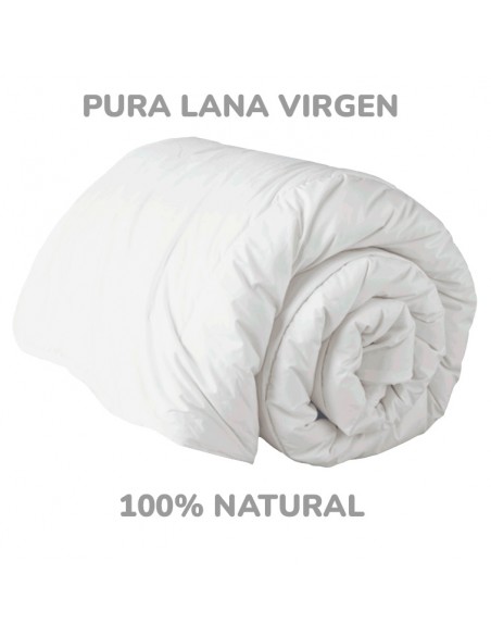 Relleno Saco nórdico Natural Lana Virgen 250 gr/m2 - 90 x 190 cm