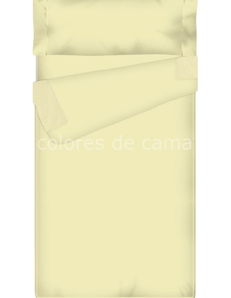 Saco nórdico Ajustable Liso - BEIGE - FORMA ESPECIAL - 130/110 x 200 cm - Relleno 120 gr/m2