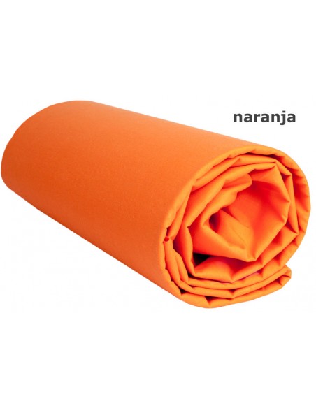 Saco nórdico Cremallera Liso 100 Algodón - NARANJA