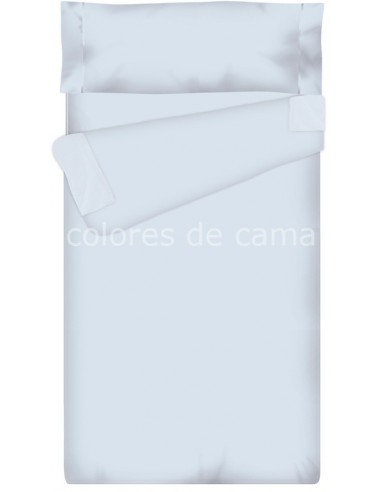 Saco nórdico Cremallera Liso 100 Algodón - AZUL CLARO