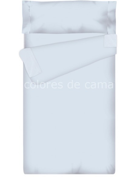 Saco nórdico Cremallera Liso 100 Algodón - AZUL CLARO