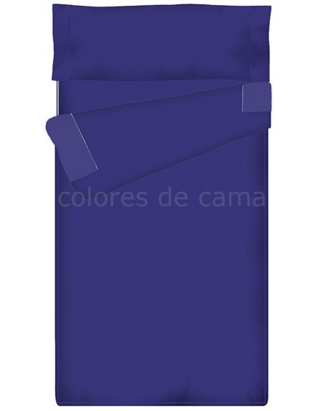 Saco nórdico Cremallera Liso 100 Algodón - AZUL OSCURO Saco nórdico Cremallera Liso 100 Algodón - AZUL OSCURO