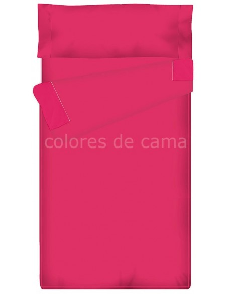 Saco nórdico Cremallera Liso 100 Algodón - FUCSIA