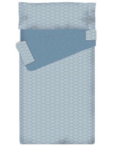 Summer Sack - Sábana con Cremallera "Algodón" Steel Blue Waves