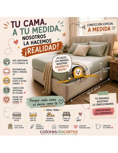 Confección a medida para colchones...